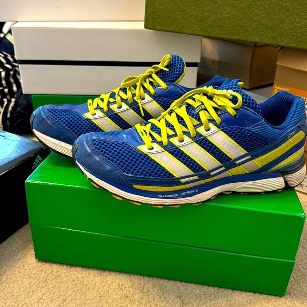 Men’s Adidas running shoe.